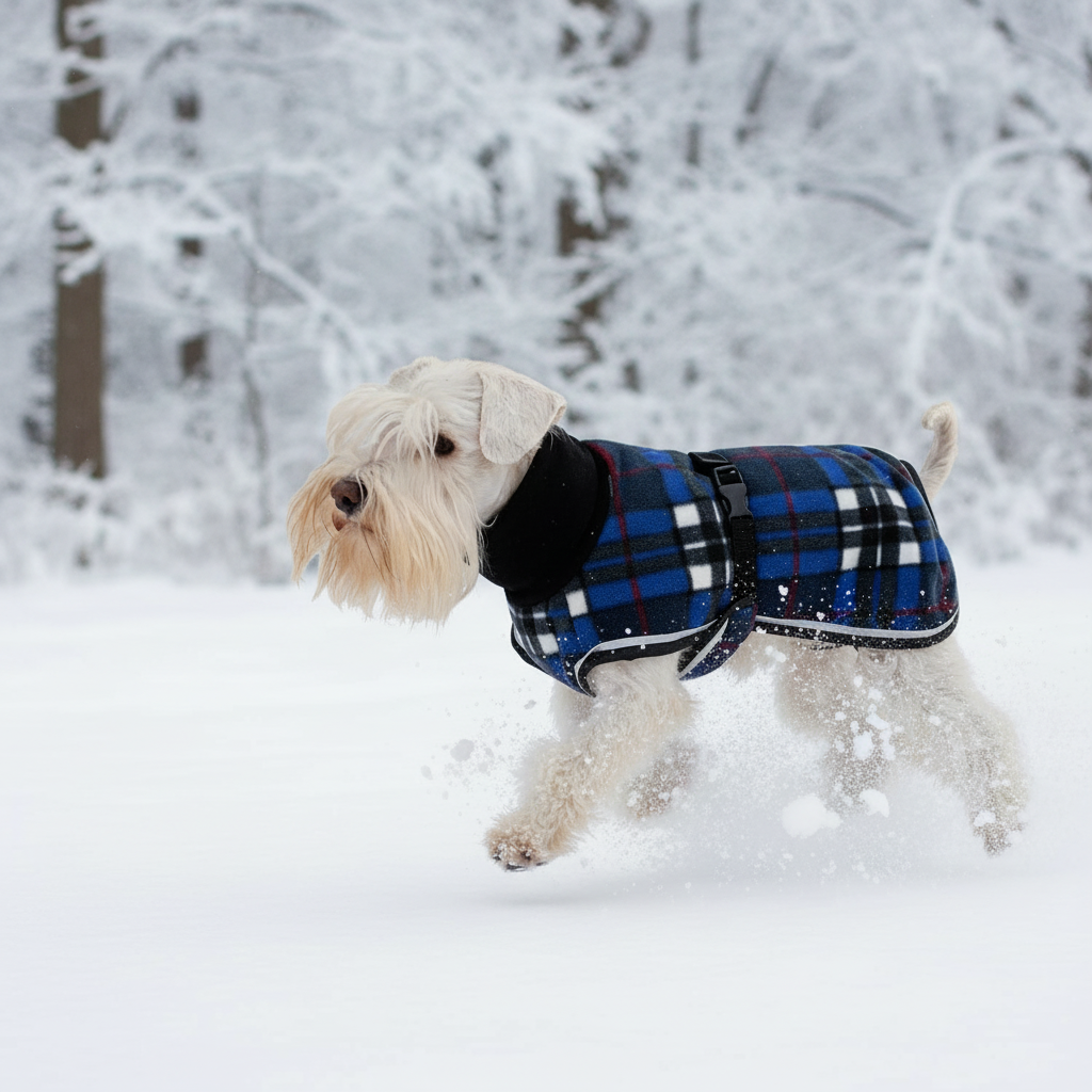 Milliset fleecetakki koiralle, kuviollinen