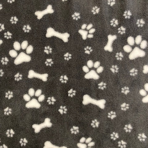 mustavalkoinen fleece kangas